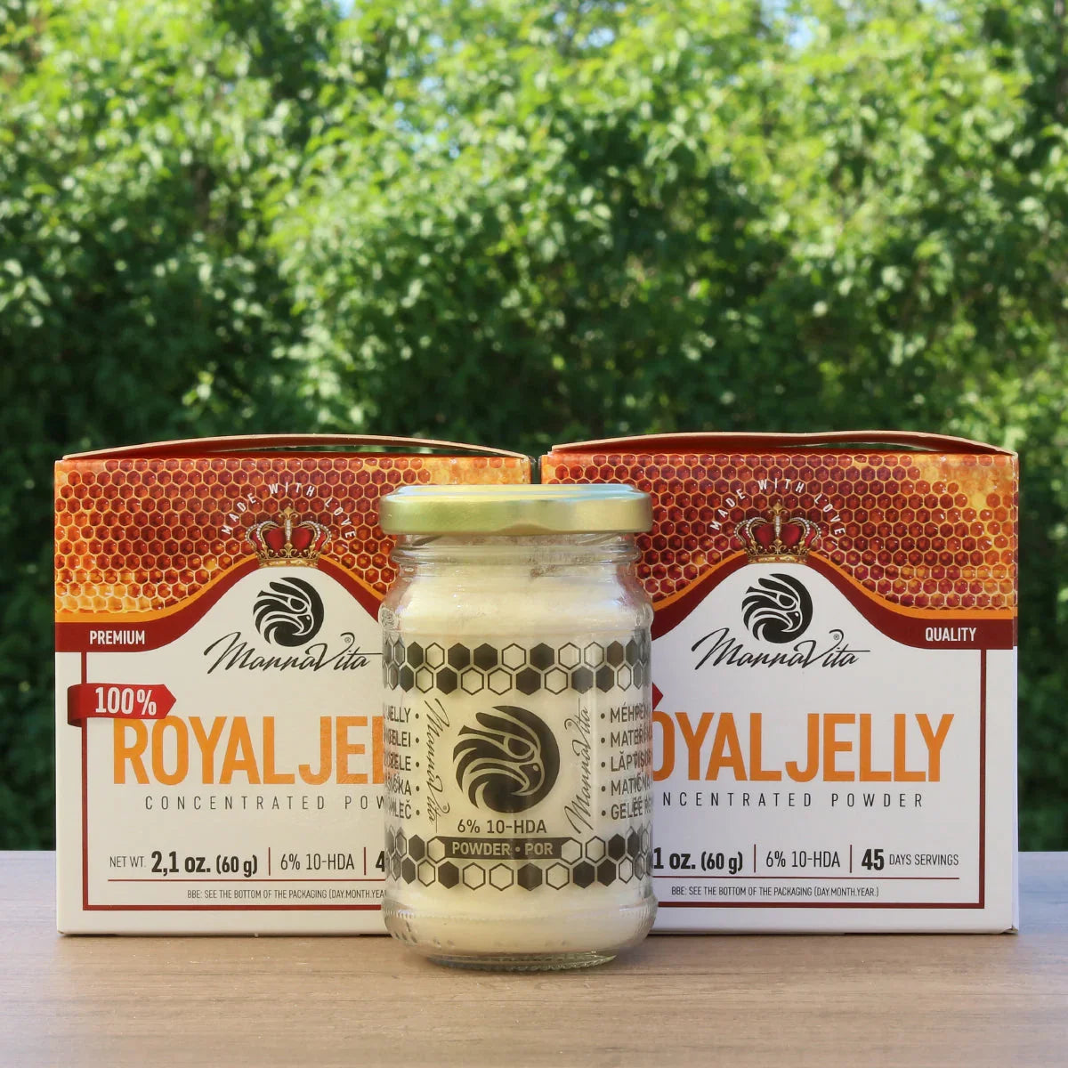Concentrated Royal Jelly POWDER with 6% 10-HDA content • 60 g - Mannavita