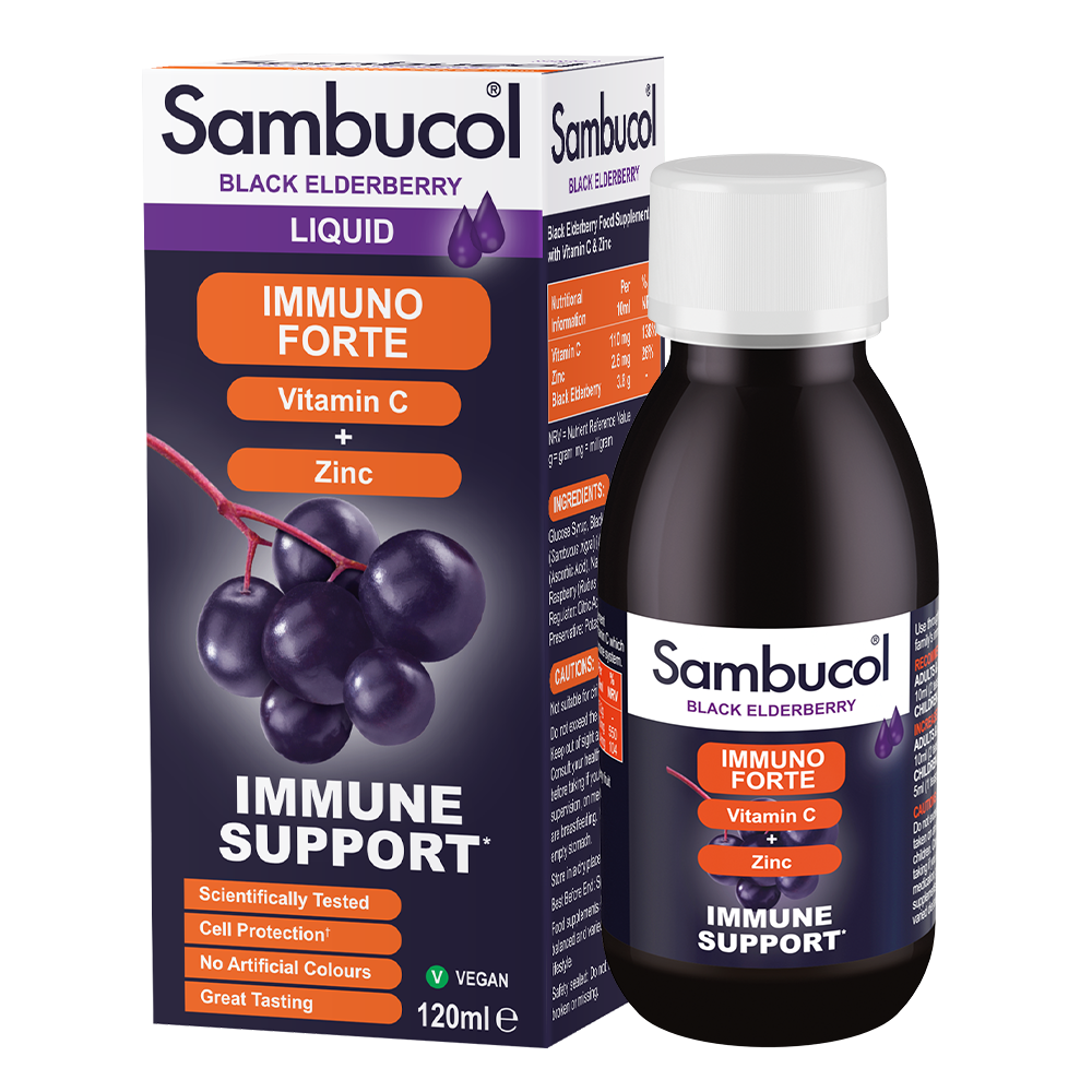 Sambucol zwarte vlierbessensiroop, Immuno Forte • 120 ml