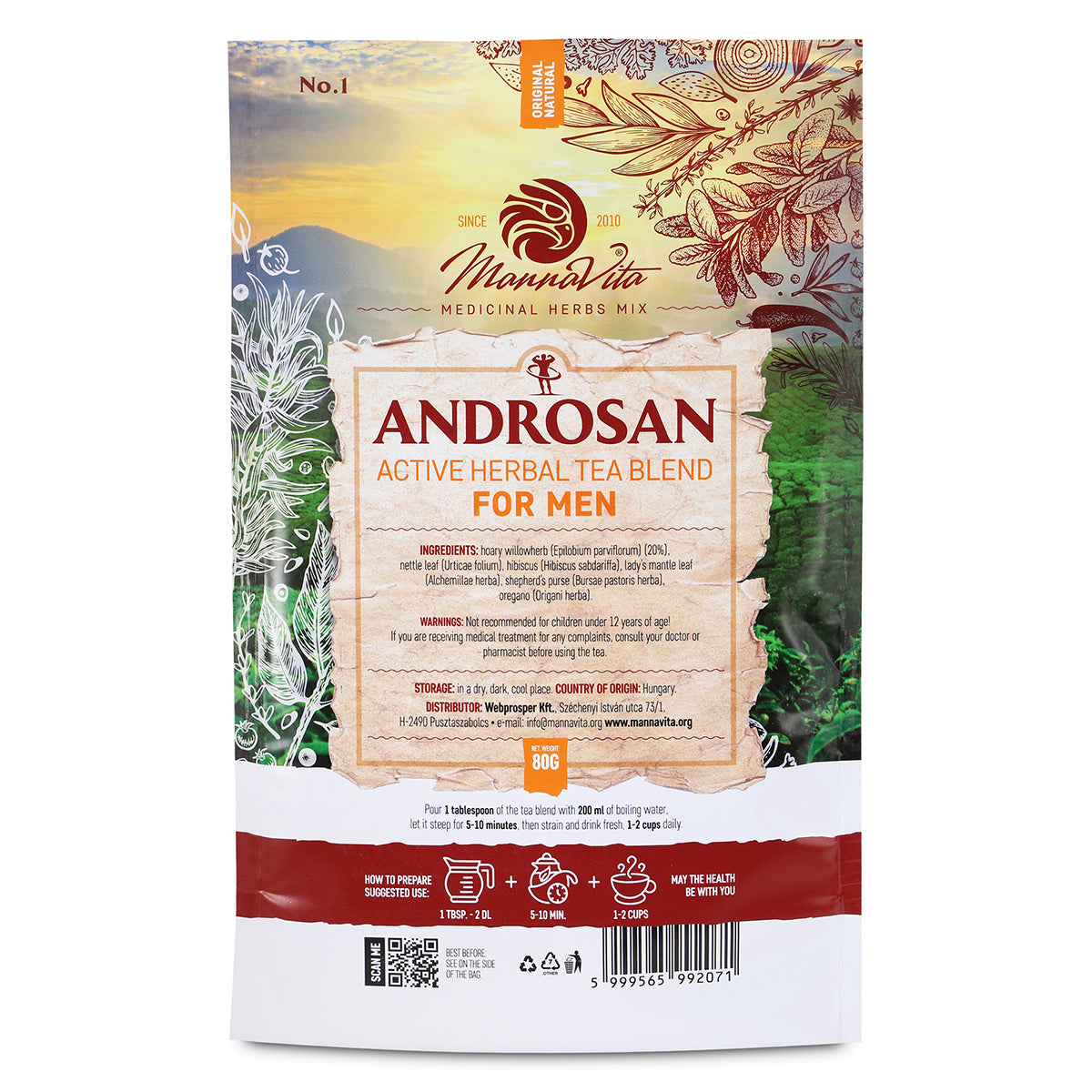 ANDROSAN actieve kruidentheemelange voor mannen • 80g