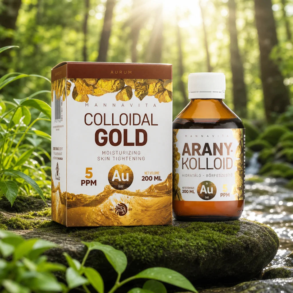 Mannavita Colloïdaal Goud 5 PPM • 200 ml