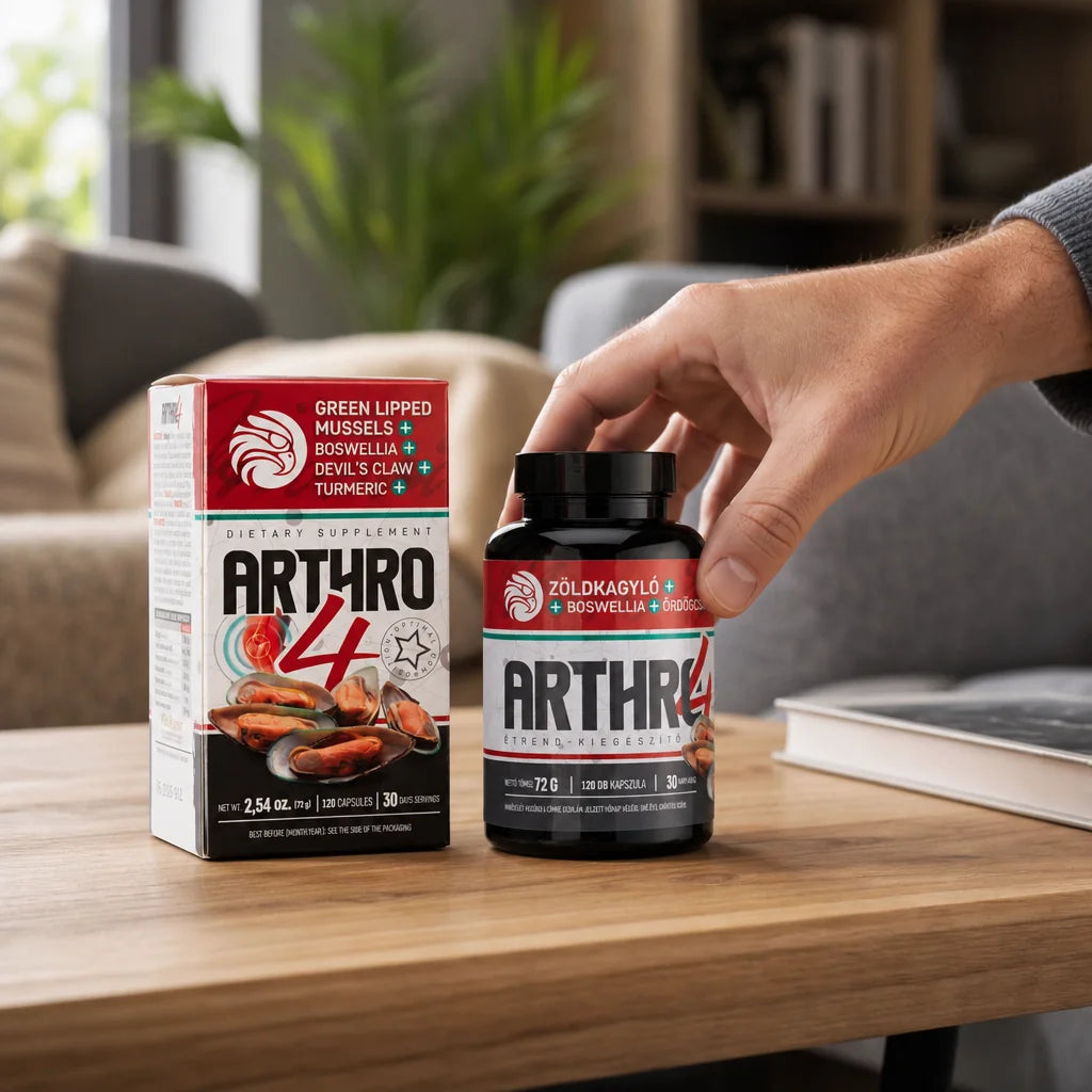 ARTHRO4 • Gewrichts- + kraakbeencomplex • met Groenlipmossel • 120 capsules