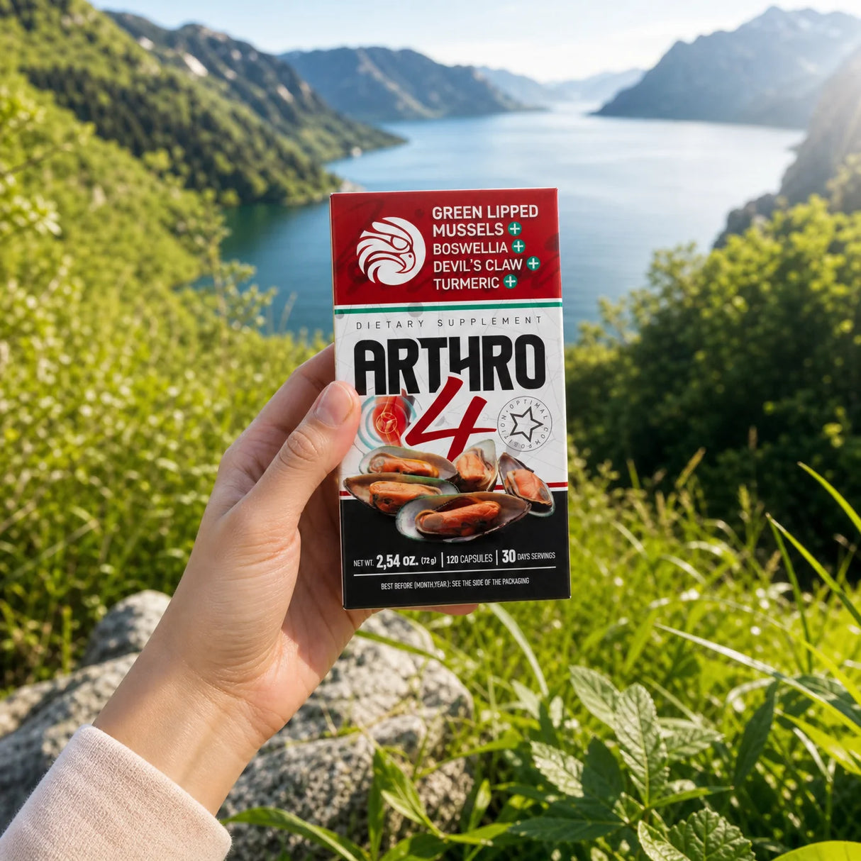 ARTHRO4 • Gewrichts- + kraakbeencomplex • met Groenlipmossel • 120 capsules
