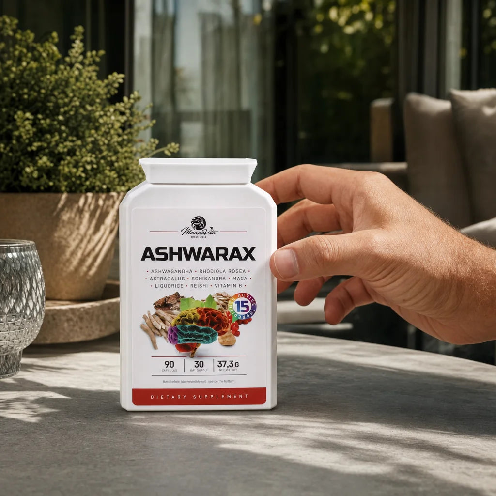 Ashwarax voor verlichting van angst, paniek en slapeloosheid • 90 capsules