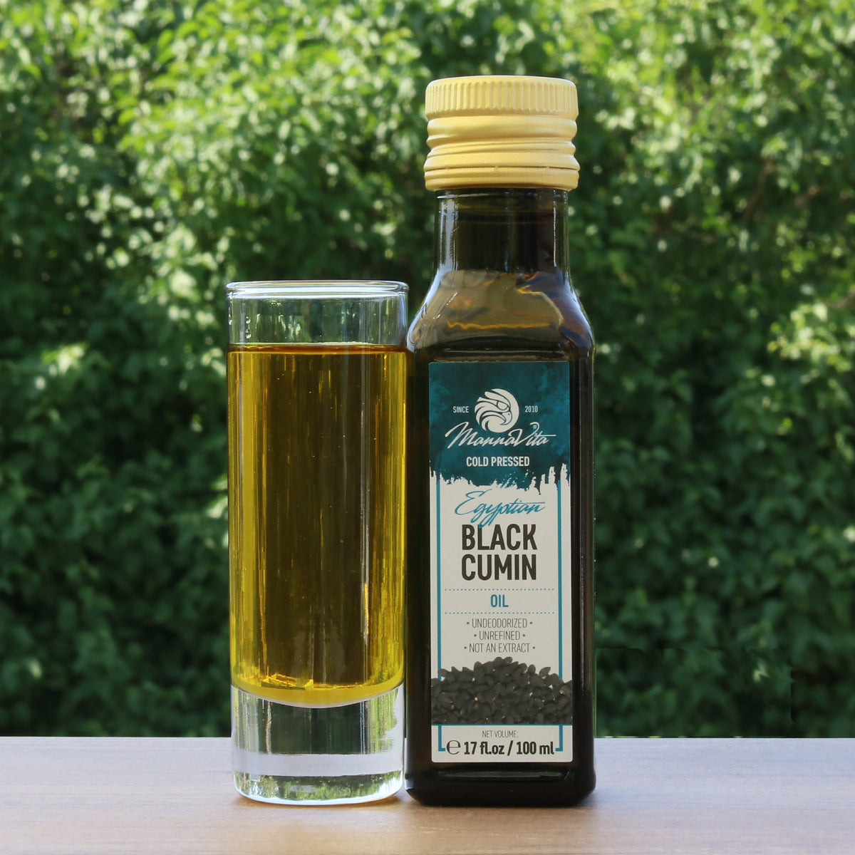 Mannavita koudgeperste zwarte komijnzaadolie • 100 ml