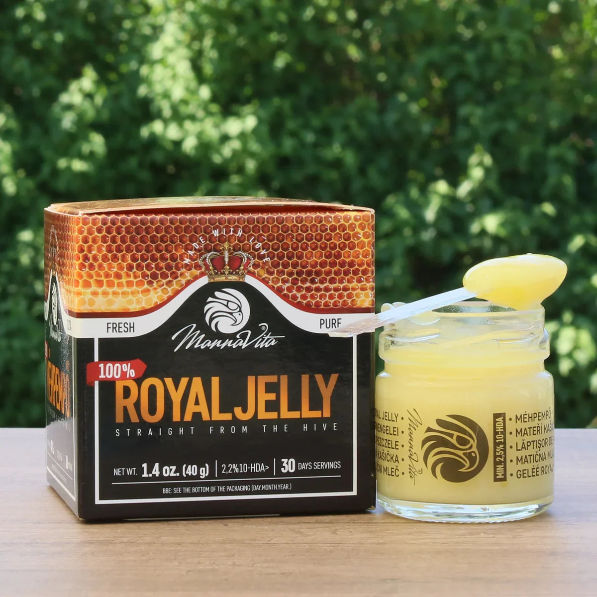 Mannavita fresh pure royal jelly • 2.2% 10-HDA • 40g - Mannavita