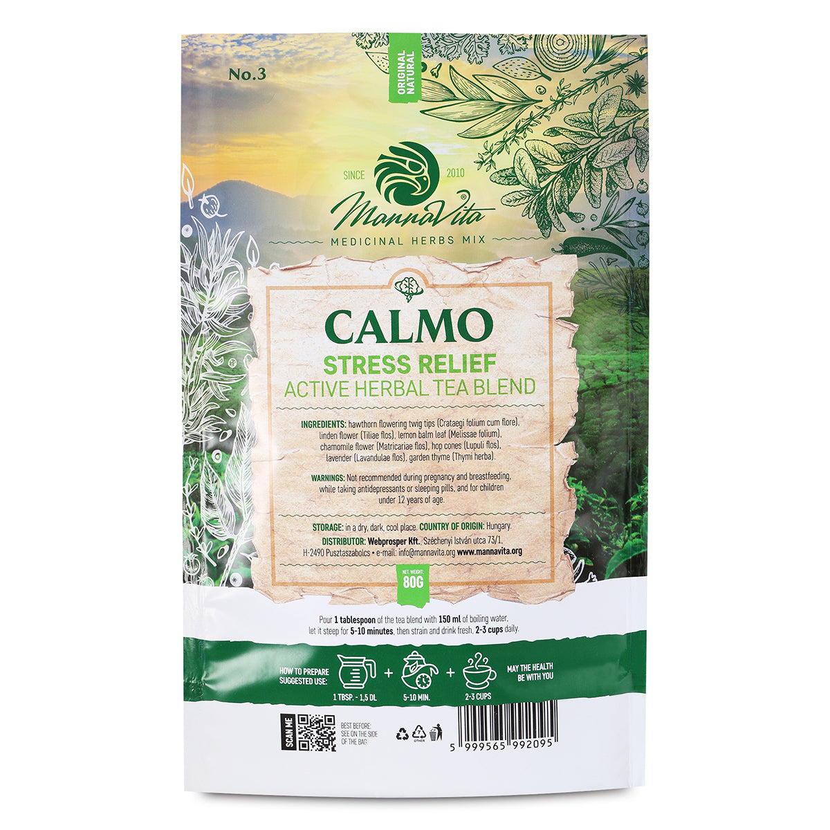 CALMO Actieve kruidenmelange voor stressverlichting • 80g