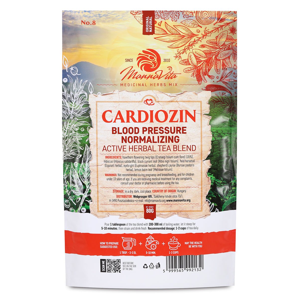 CARDIOZIN bloeddruk-normaliserende actieve kruidentheemelange • 80g