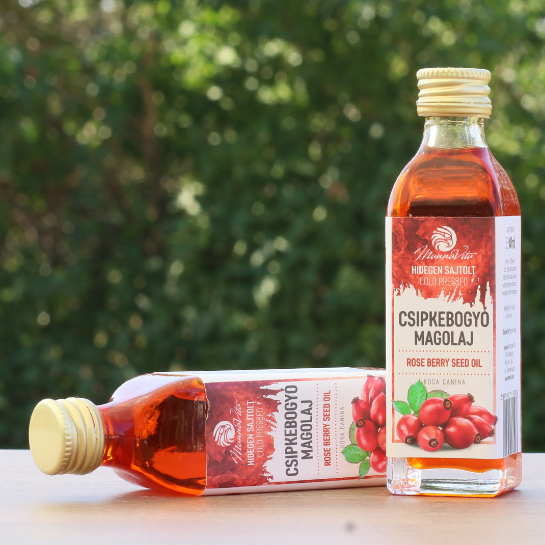 Mannavita Hongaars koudgeperste rozenbottelzaadolie • 40 ml
