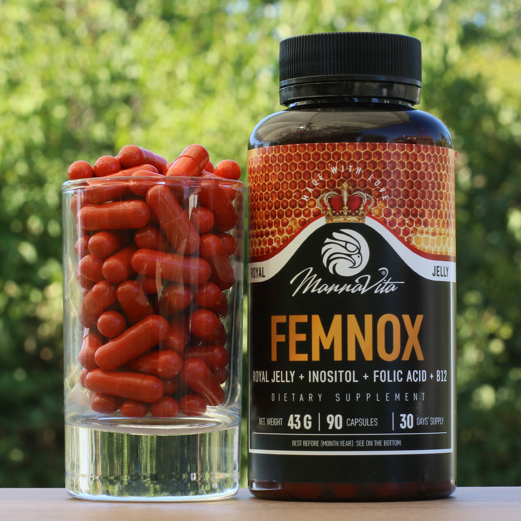 FEMNOX Royal Jelly + Inositol + Foliumzuur + B12-complex • 90 capsules