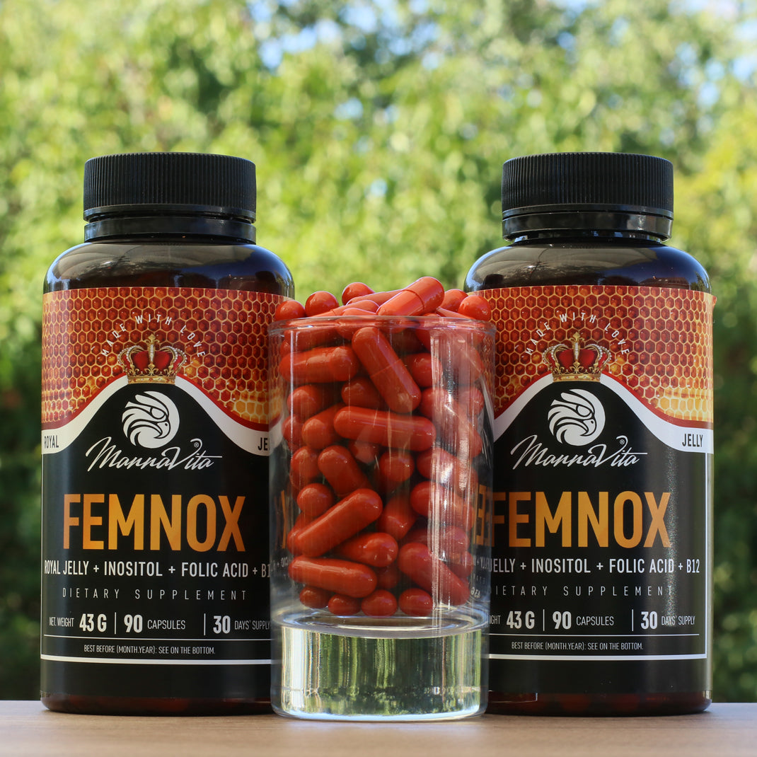 FEMNOX Royal Jelly + Inositol + Foliumzuur + B12-complex • 90 capsules