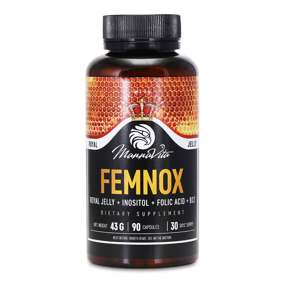 FEMNOX Royal Jelly + Inositol + Foliumzuur + B12-complex • 90 capsules