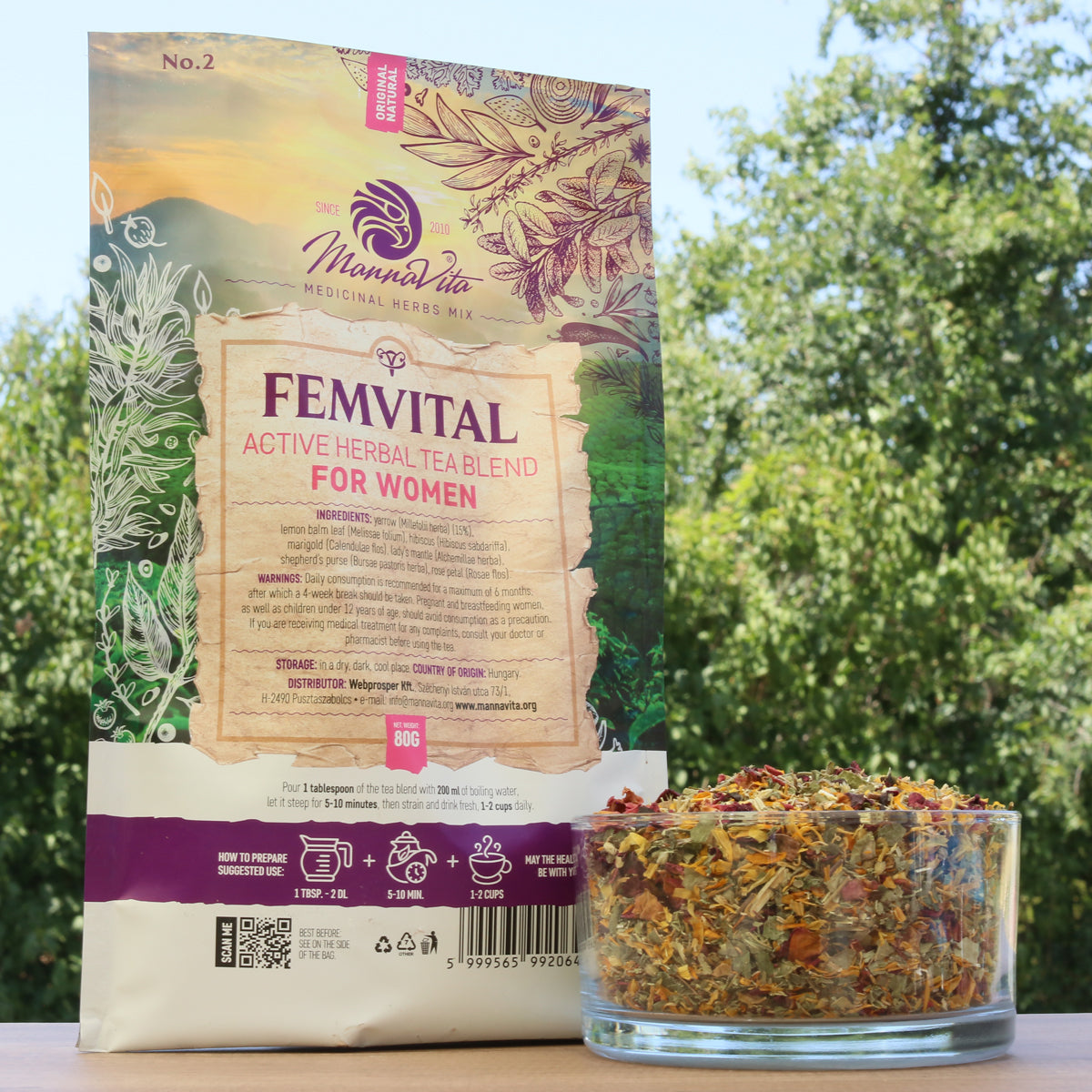 FEMVITAL actieve kruiden-theemelange voor vrouwen • 80g