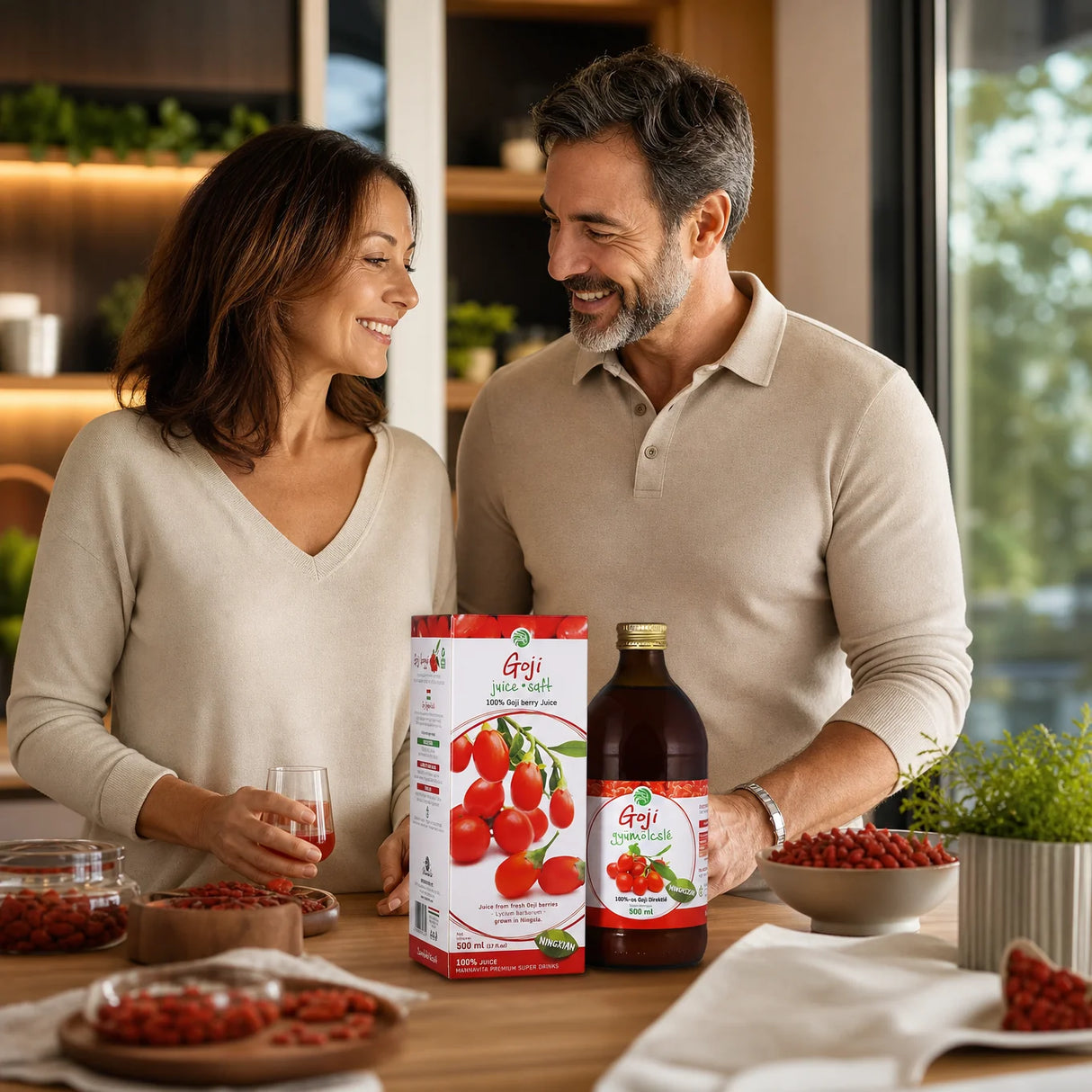 Mannavita Goji Bes, 100% puur geperst sap • 500 ml