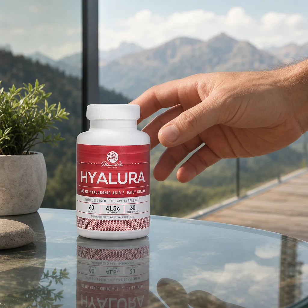 Hyalura 600 mg Hyaluronzuur + Collageen capsules • 60 st.