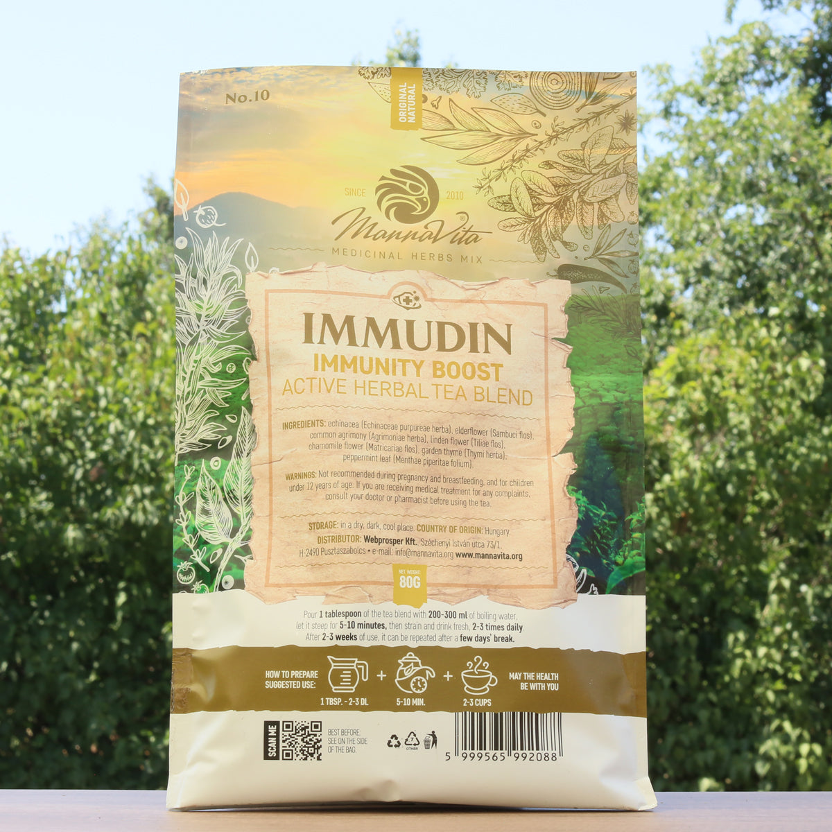 IMMUDIN Immuniteitsversterkend actief kruidentheemengsel • 80g