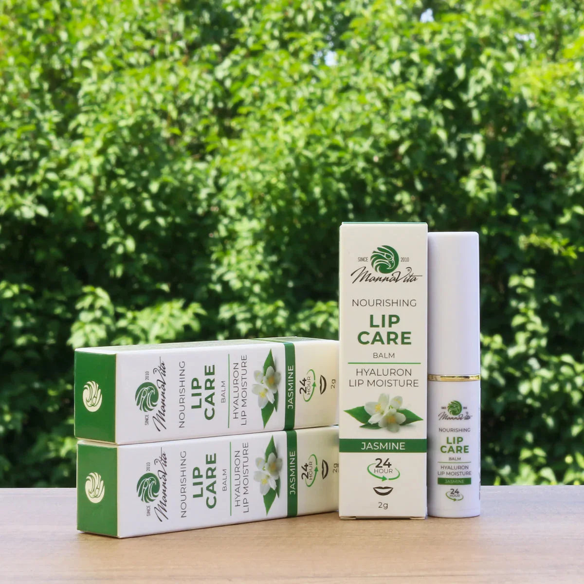 Mannavita Lip Balm with Hyaluronic Acid • Deep-nourishing • JASMINE - Mannavita