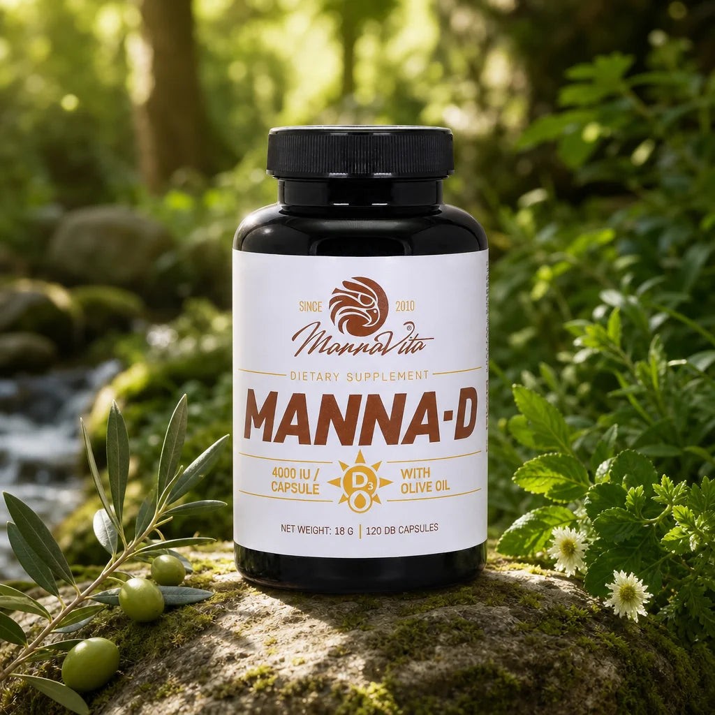 MANNA-D D3 Vitamine in olijfolie 4000 IE • 120 capsules