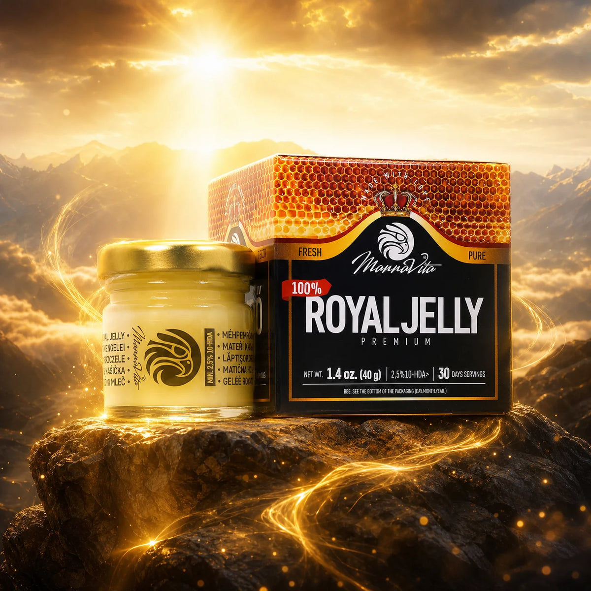 Mannavita Premium Royal Jelly, Koninginnengelei • 2,5% 10-HDA • 40g