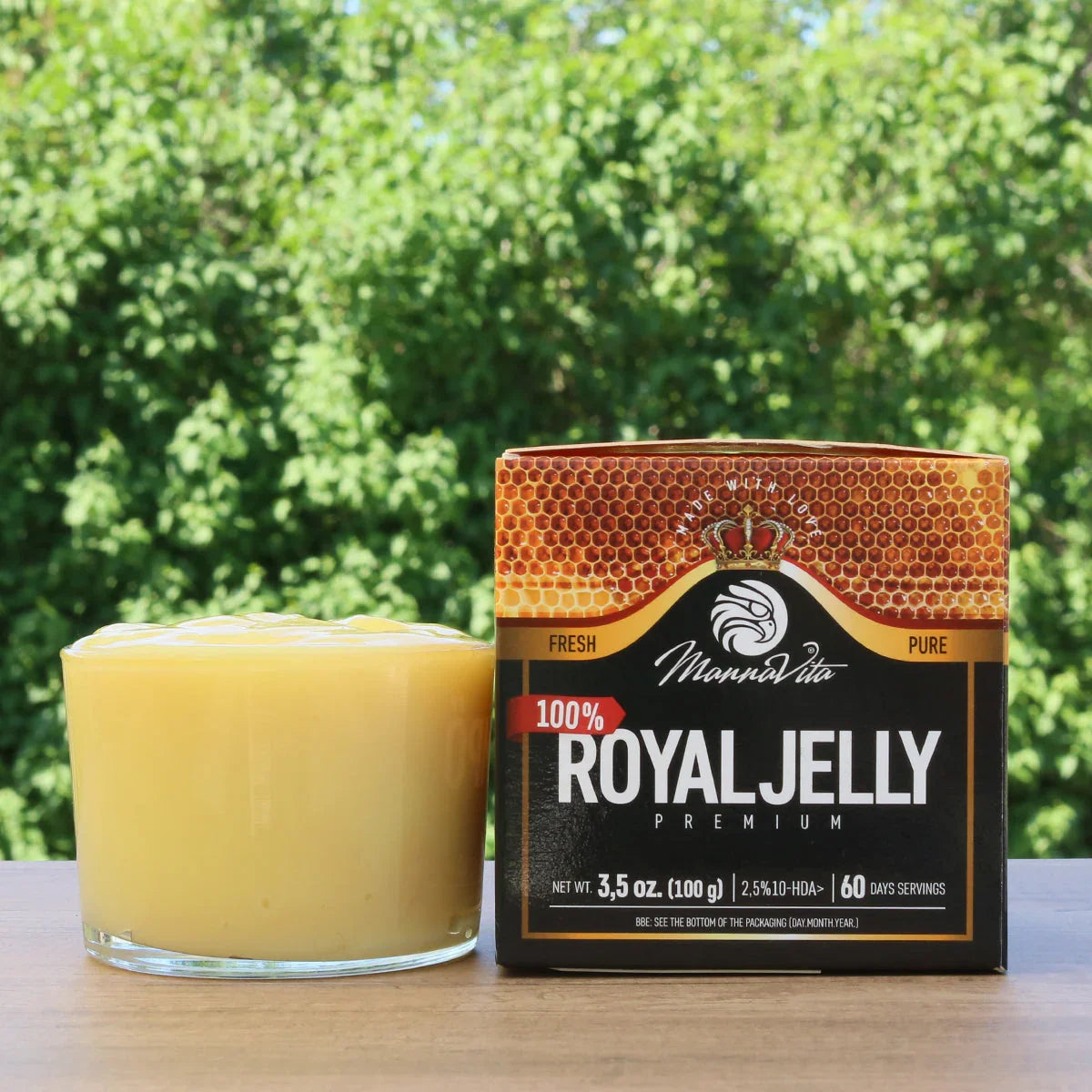 Mannavita Premium Royal jelly • 2.5% 10-HDA • 100g - Mannavita