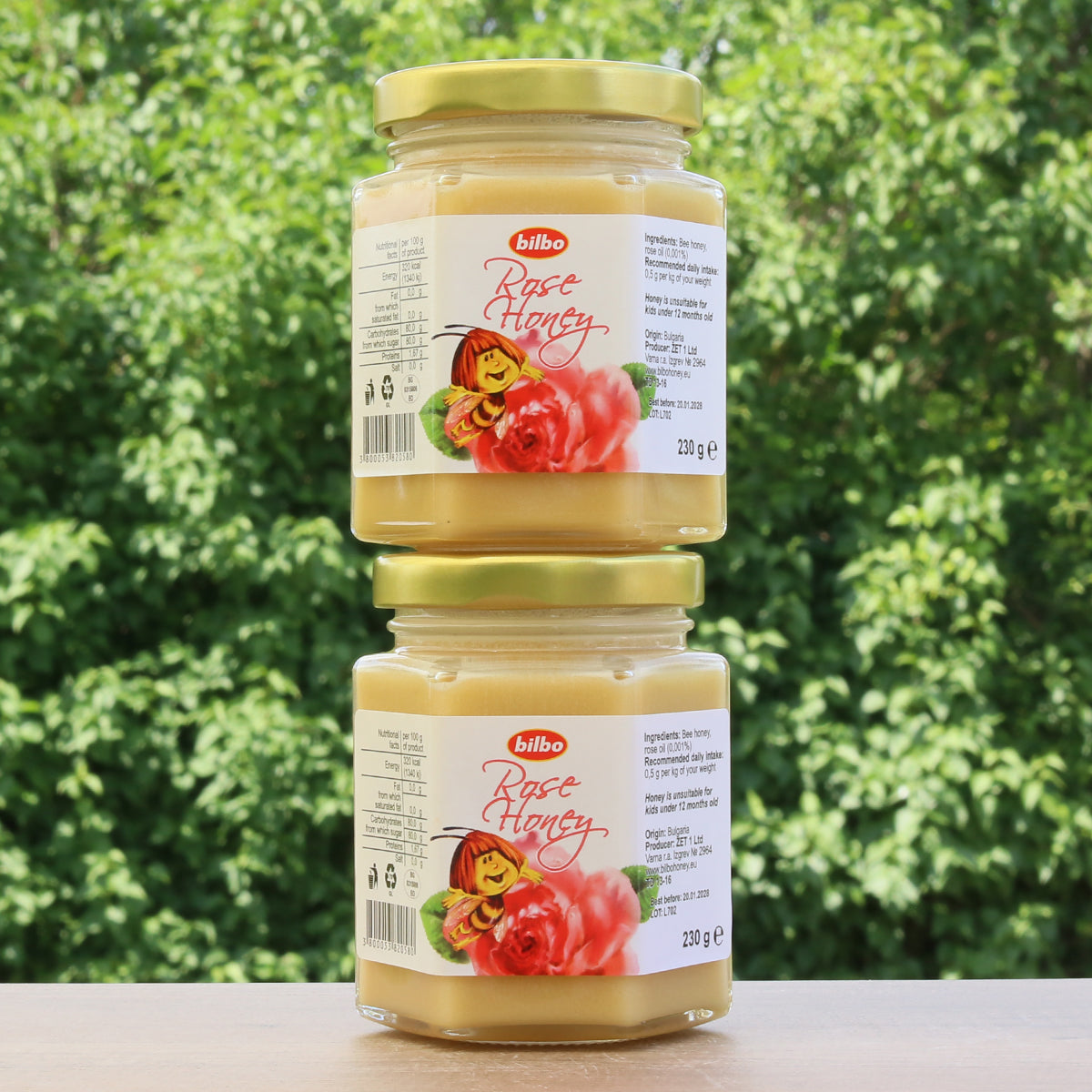 Bilbo rauwe rozenhoning • 230 g