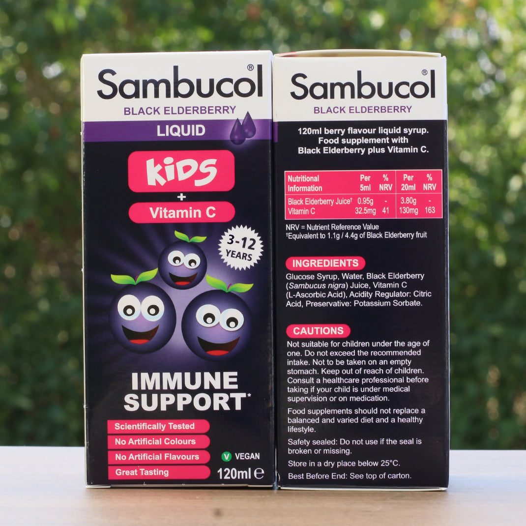 Sambucol zwarte vlierbessensiroop, voor kinderen • 120 ml