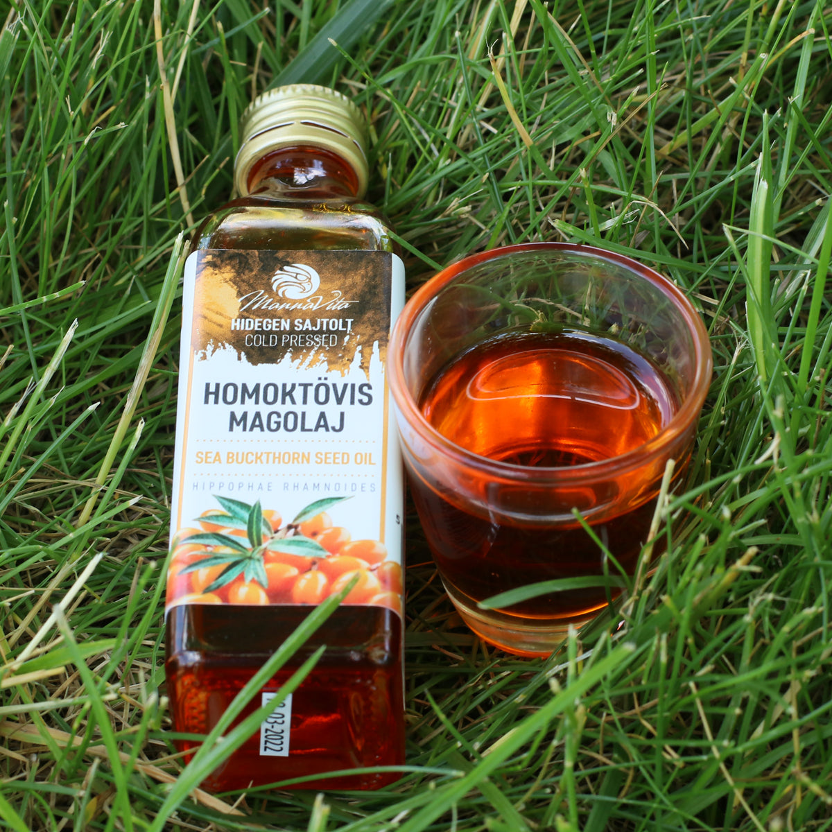 Mannavita Hongaars koudgeperste duindoornzaadolie • 40 ml