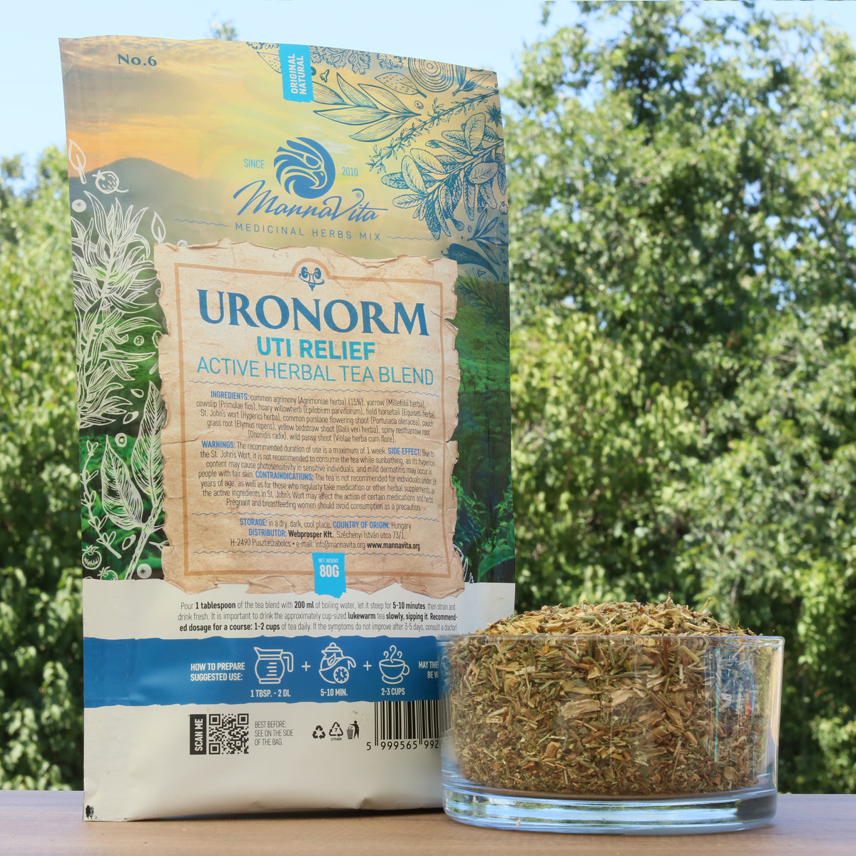 URONORM verlichting bij urineweginfectie actieve kruiden theemelange • 80g