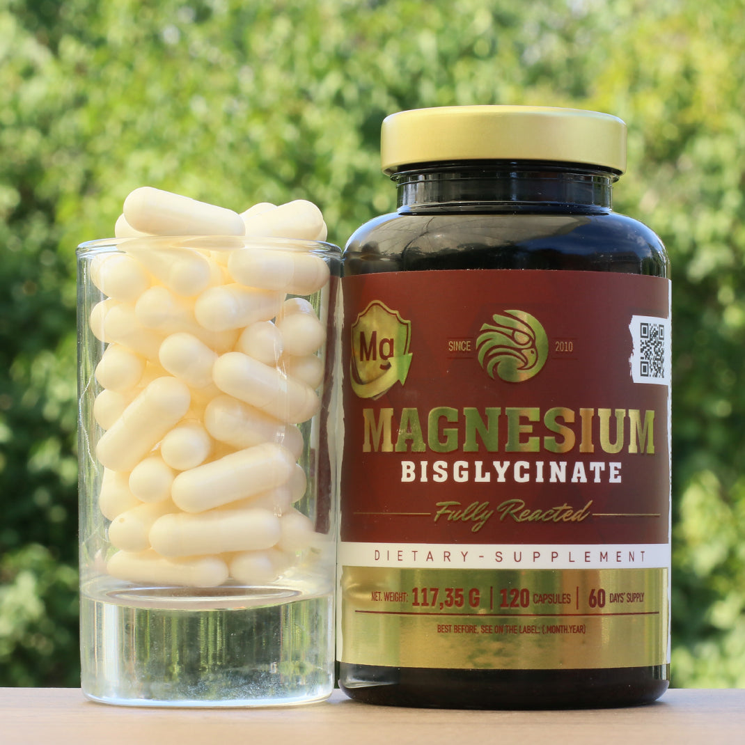 Mannavita MAGNESIUM Bisglycinaat volledig gereageerd • 120 stuks