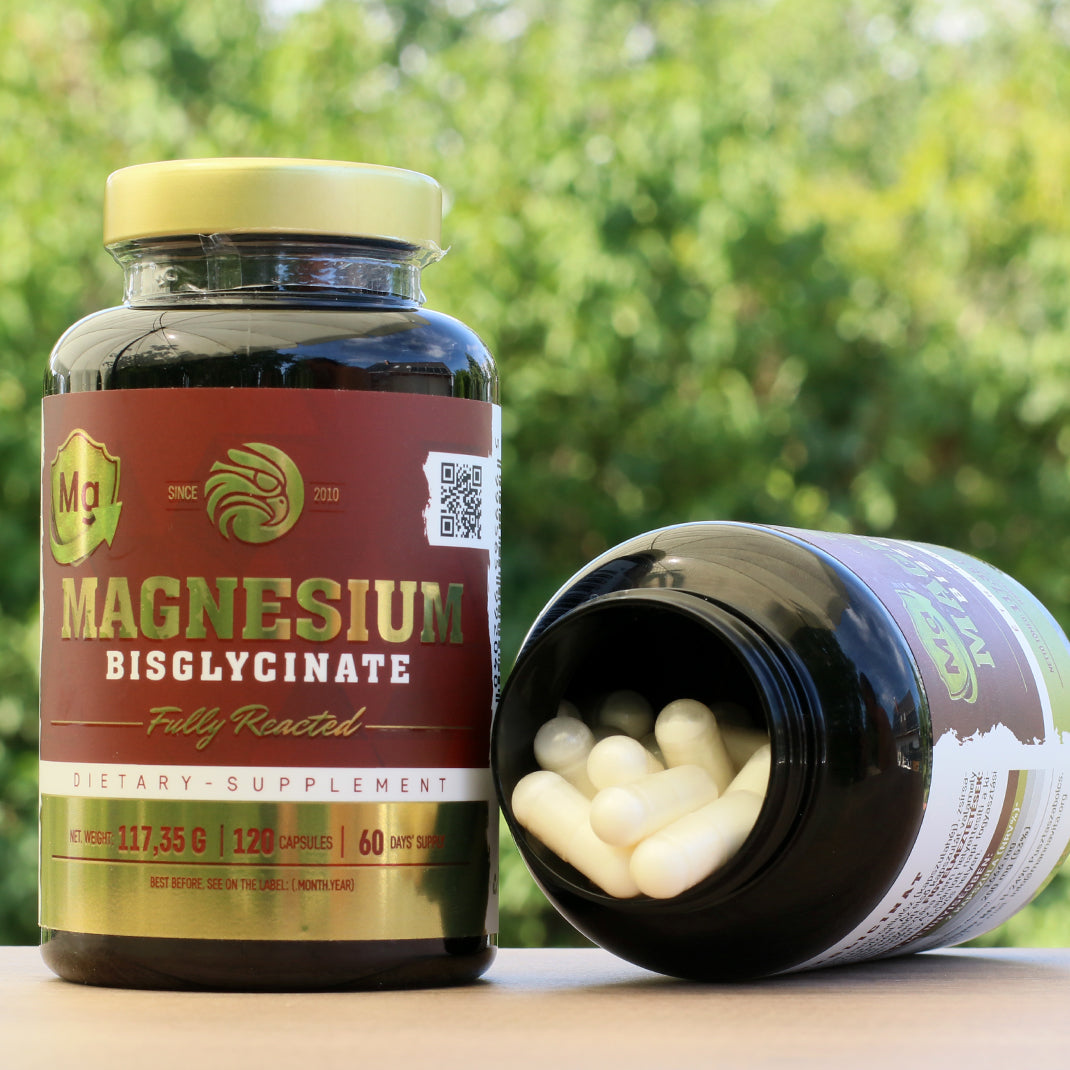 Mannavita MAGNESIUM Bisglycinaat volledig gereageerd • 120 stuks