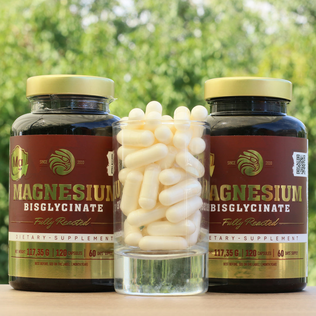 Mannavita MAGNESIUM Bisglycinaat volledig gereageerd • 120 stuks