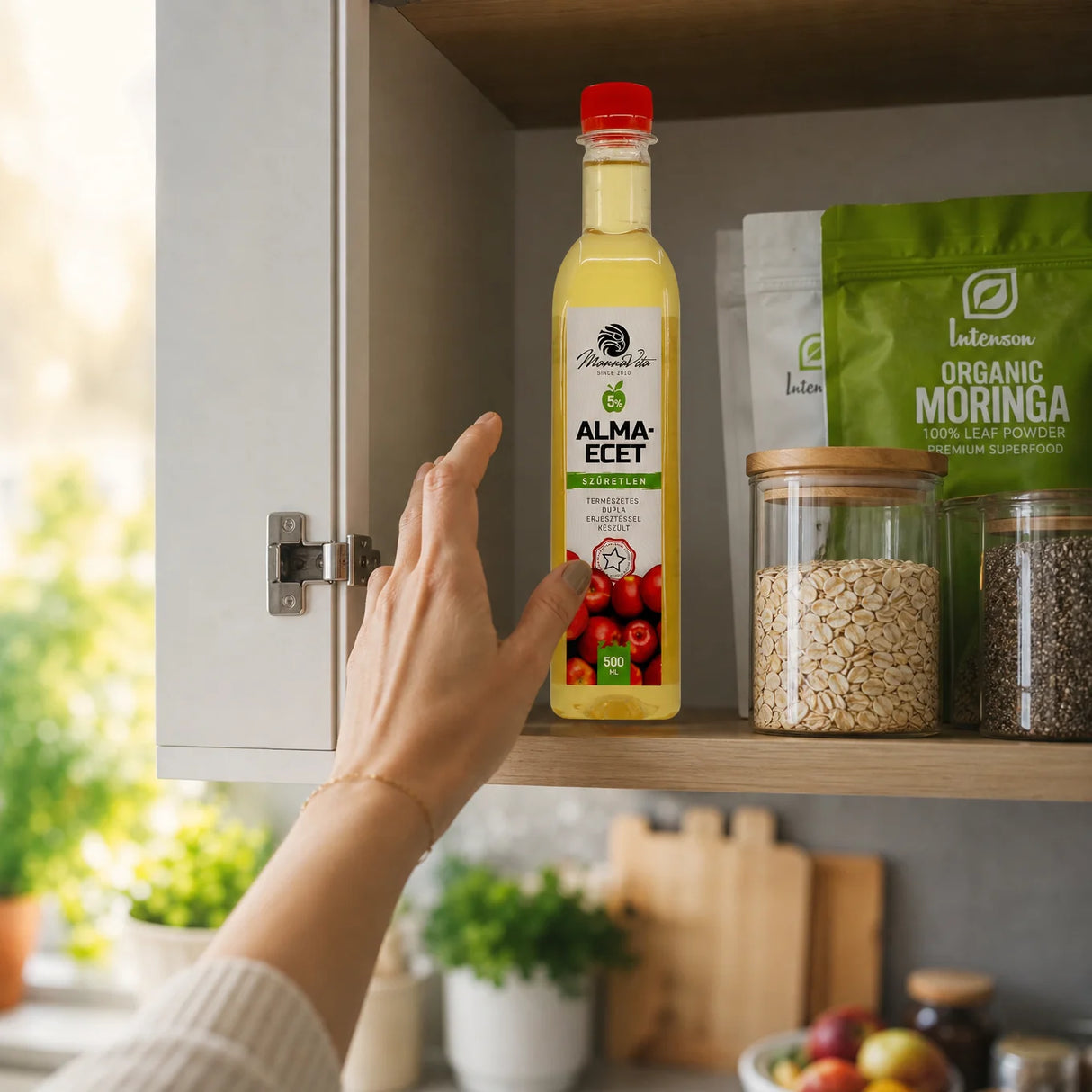 Mannavita ongefilterde Appelciderazijn met dubbele fermentatie • 500 ml