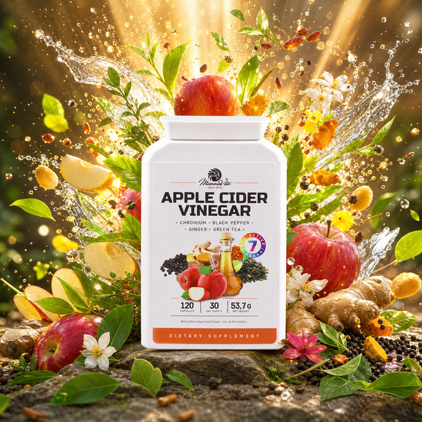 Mannavita Appelazijncomplex met Chroom • 120 capsules