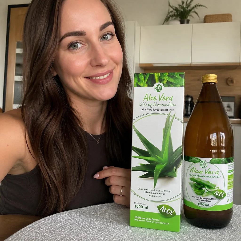 Mannavita Aloë vera 100% puur geperst sap • 1000 ml