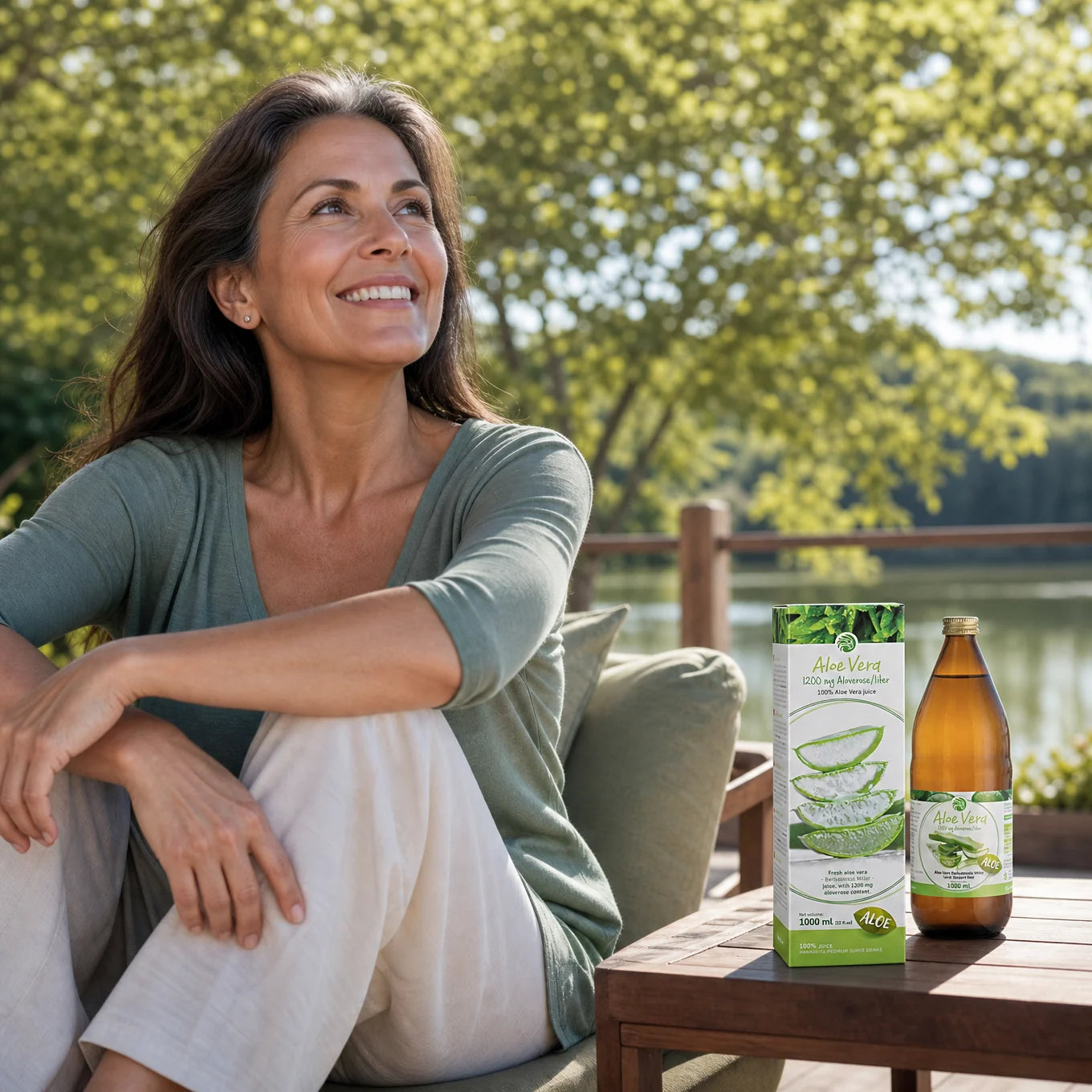 Mannavita Aloë vera 100% puur geperst sap • 1000 ml