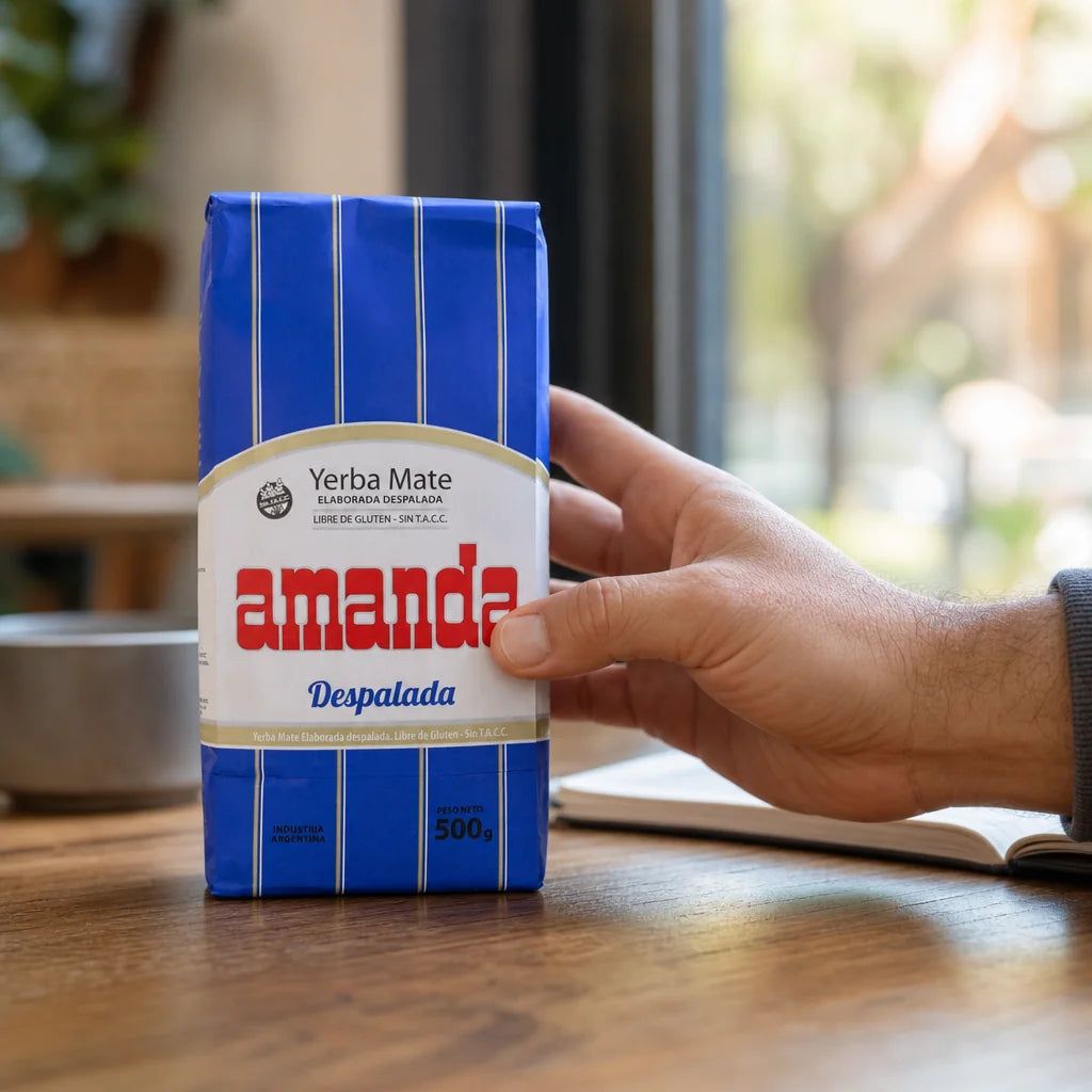 Amanda yerba mate-thee • Zonder stelen - Sin palo • 500 g