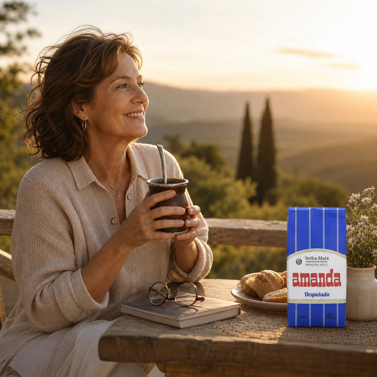 Amanda yerba mate-thee • Zonder stelen - Sin palo • 500 g