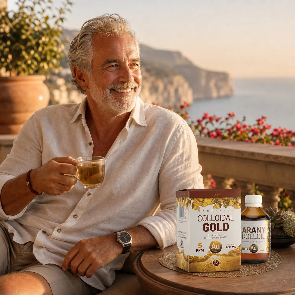 Mannavita Colloïdaal Goud 5 PPM • 200 ml