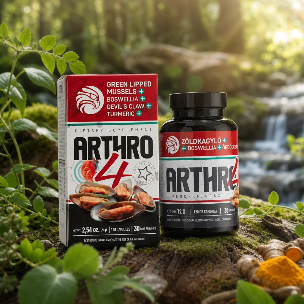 ARTHRO4 • Gewrichts- + kraakbeencomplex • met Groenlipmossel • 120 capsules