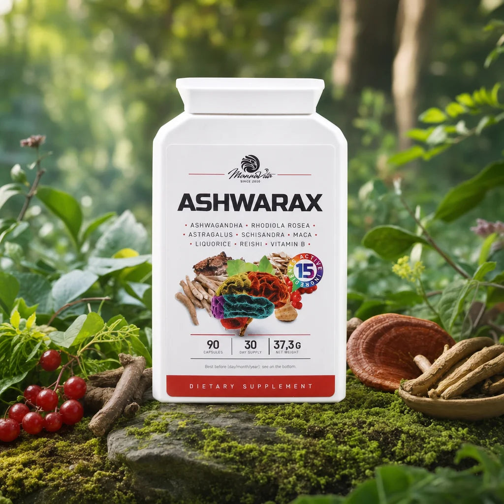 Ashwarax voor verlichting van angst, paniek en slapeloosheid • 90 capsules