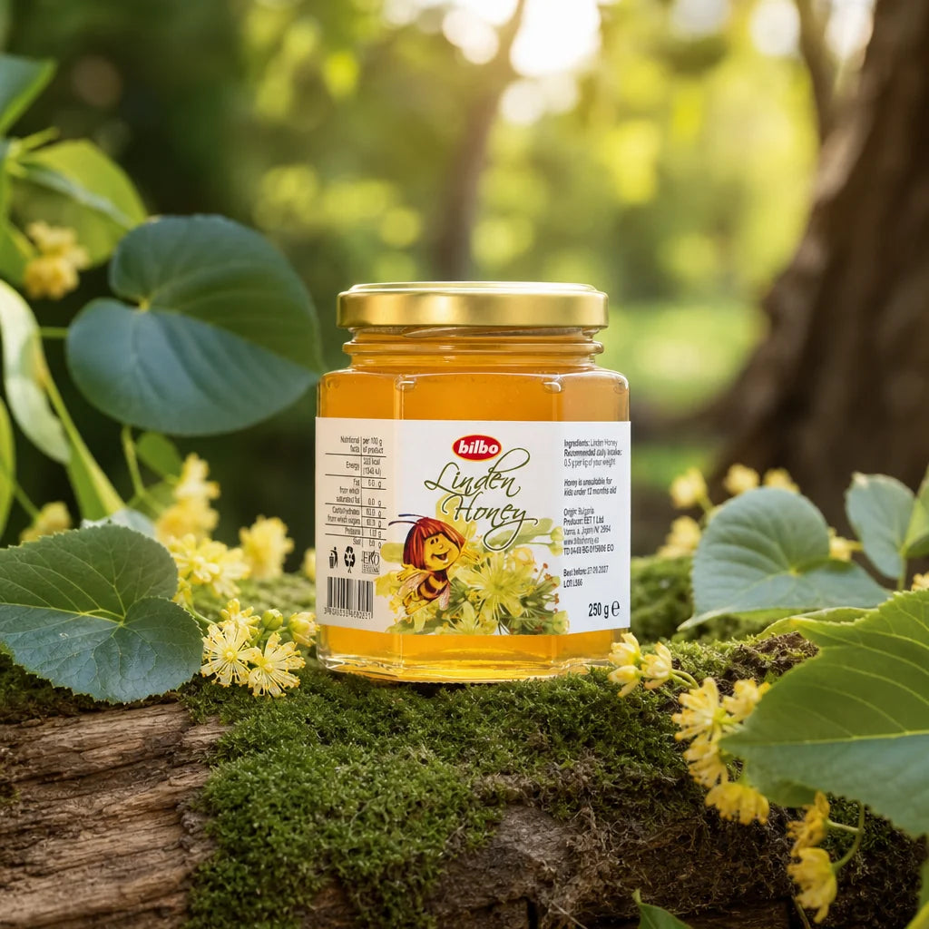 Bilbo rauwe lindehoning • 250 g