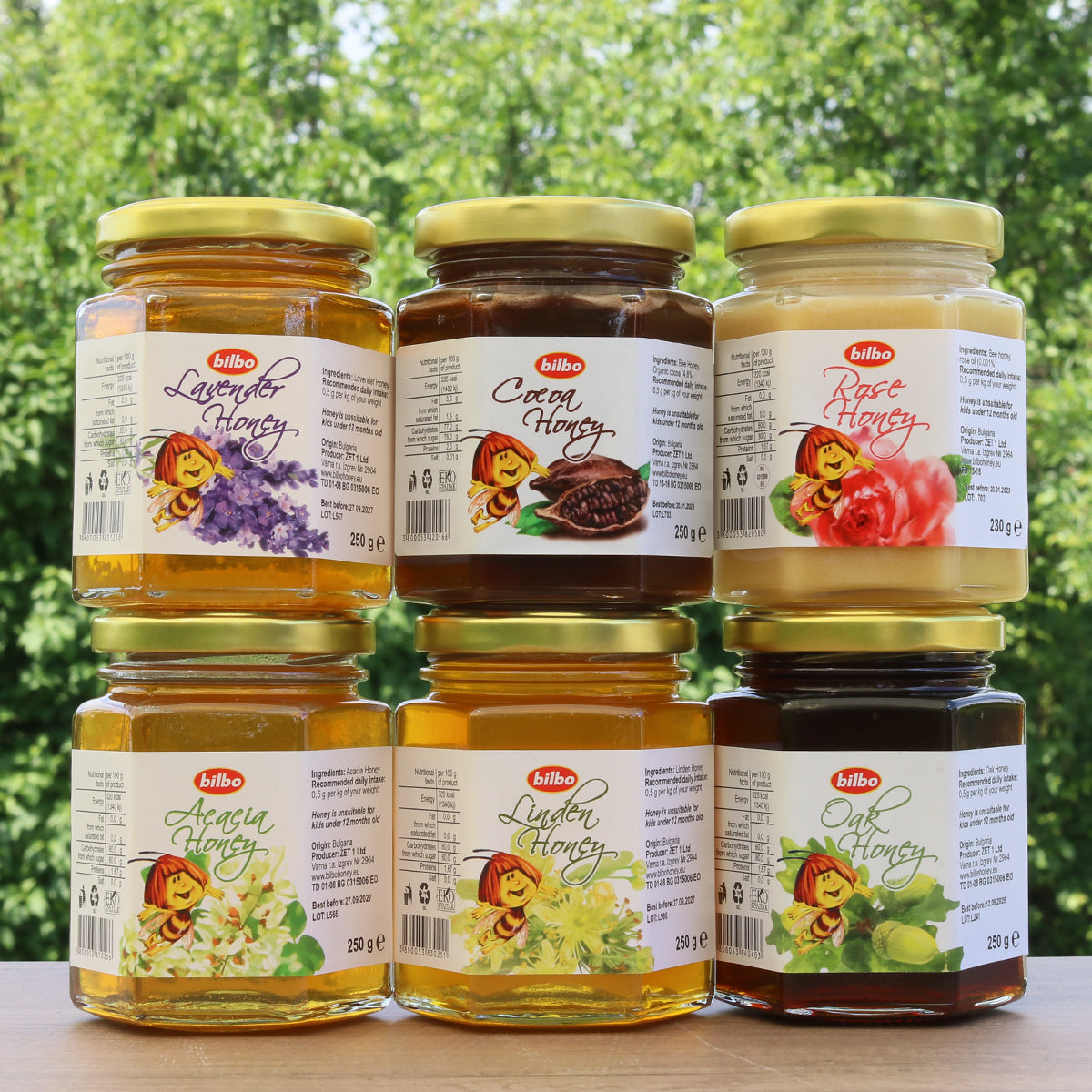 Bilbo rauwe witte honing • 230 g