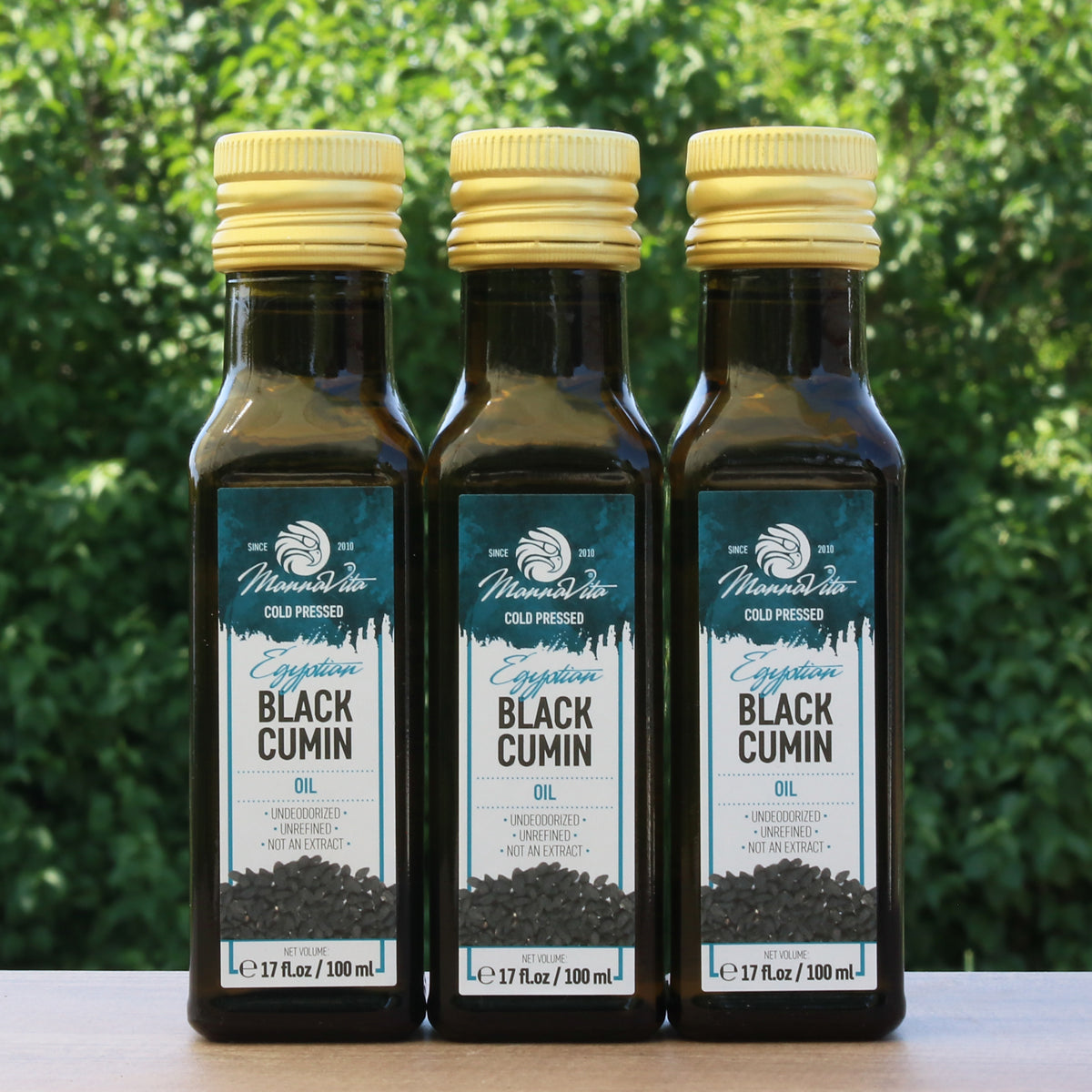 Mannavita koudgeperste zwarte komijnzaadolie • 100 ml