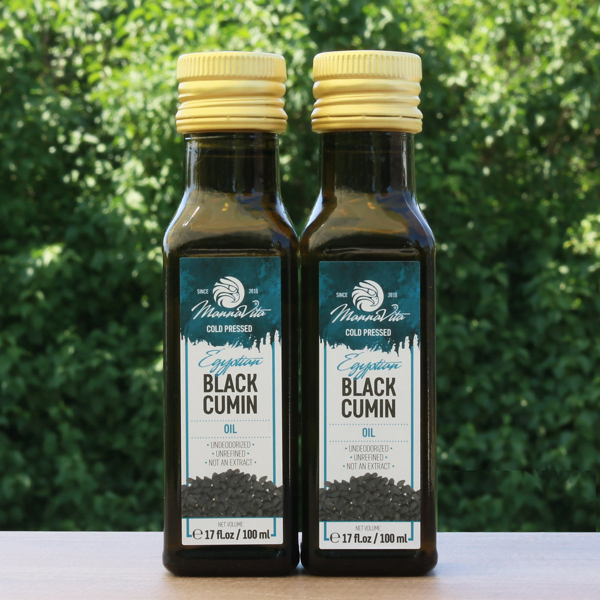 Mannavita koudgeperste zwarte komijnzaadolie • 100 ml