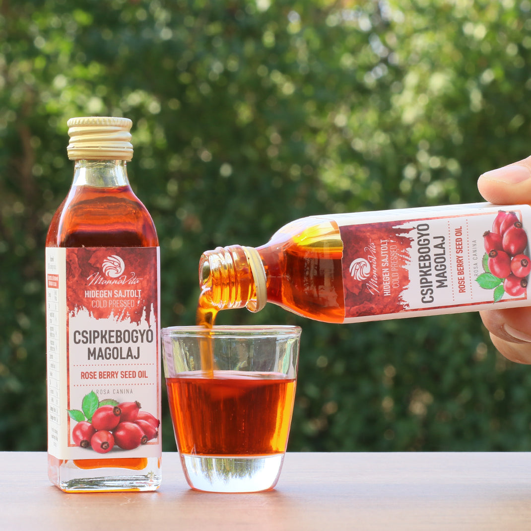 Mannavita Hongaars koudgeperste rozenbottelzaadolie • 40 ml