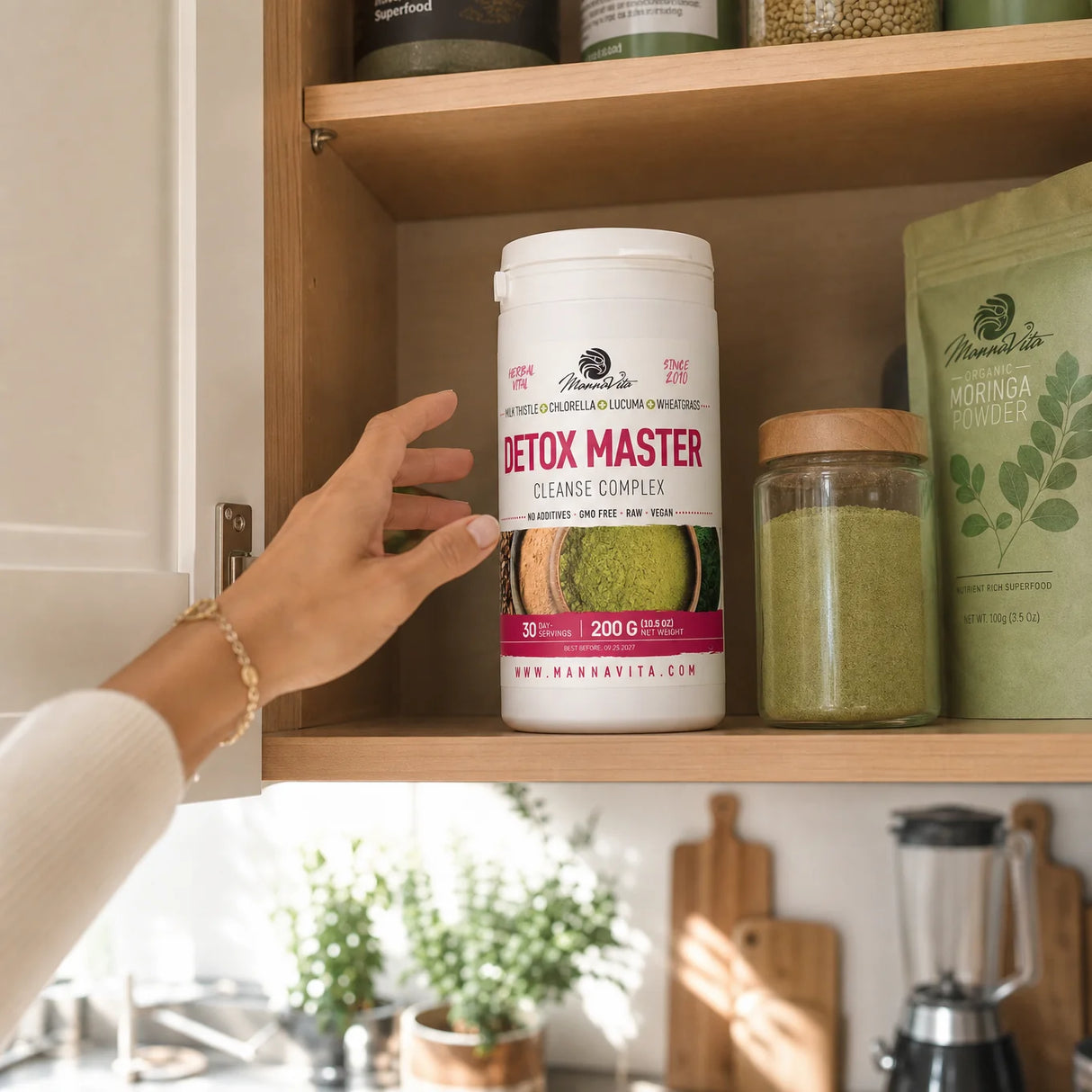 Mannavita Mariadistel +Tarwegras  + Chlorella + Lucuma • 200 g