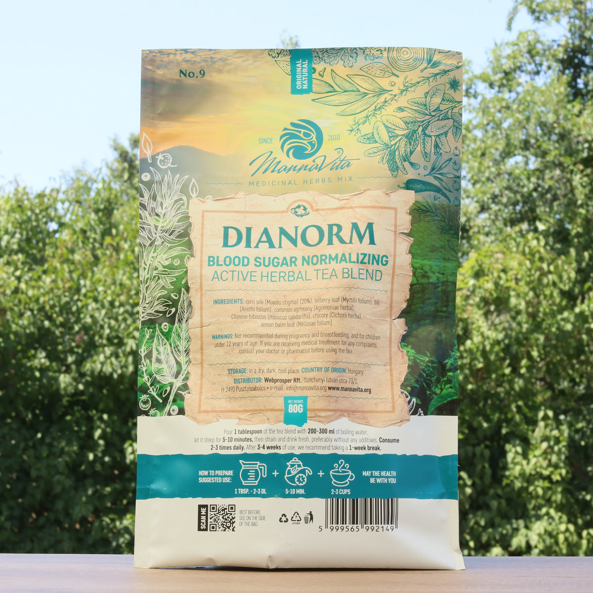 DIANORM bloedsuiker-normaliserende actieve kruidentheemelange • 80g