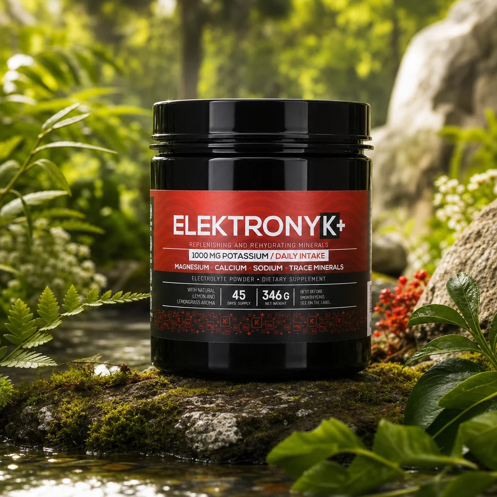 ElektronyK+ elektrolytenpoeder • 1000 mg kalium met glycine • ZOET, 402g