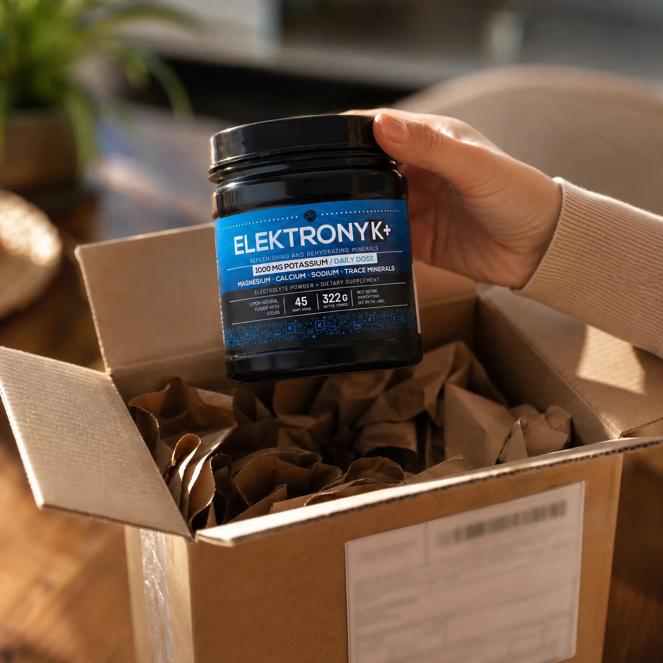 ElektronyK+ elektrolytenpoeder, met 1000 mg kalium • 322g