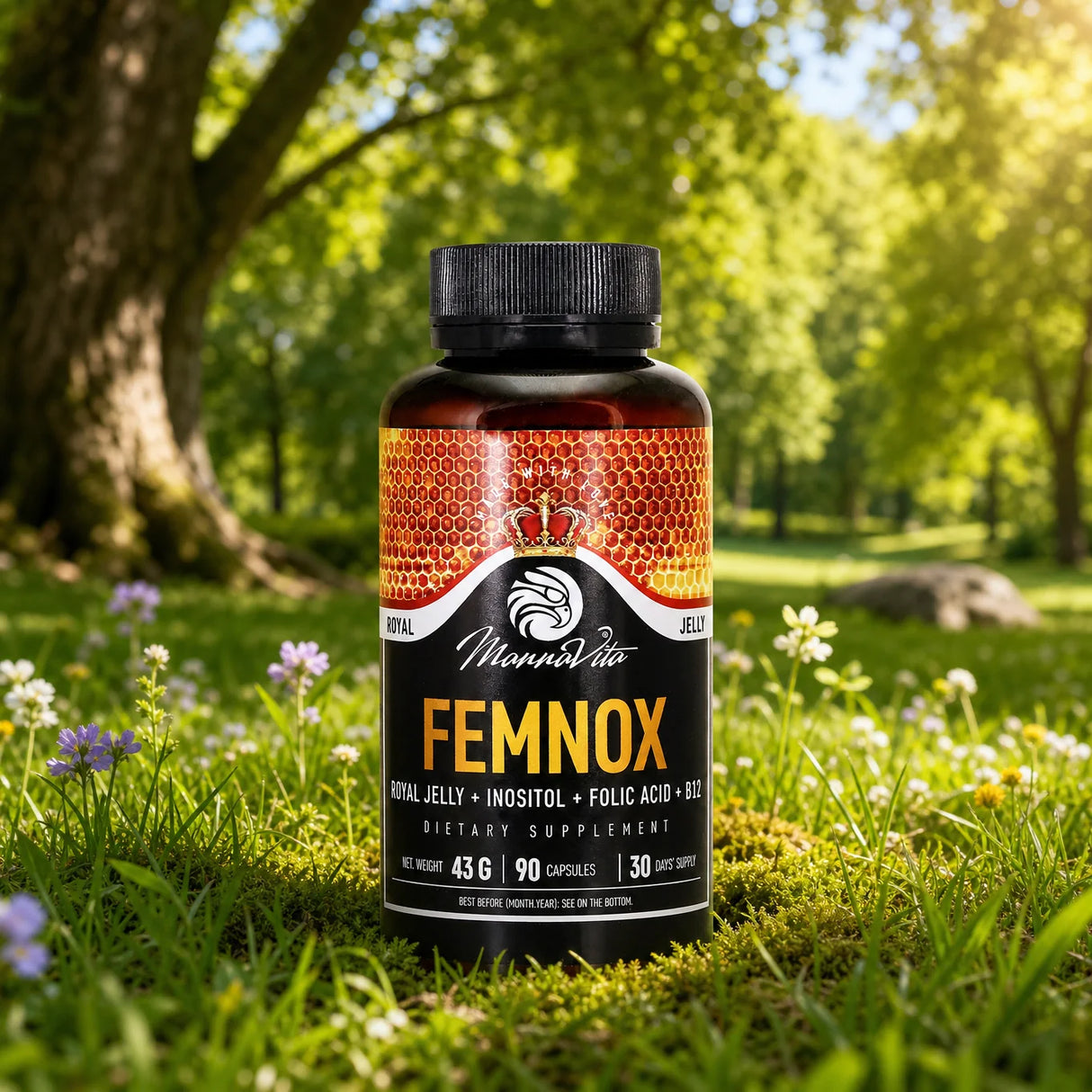 FEMNOX Royal Jelly + Inositol + Foliumzuur + B12-complex • 90 capsules