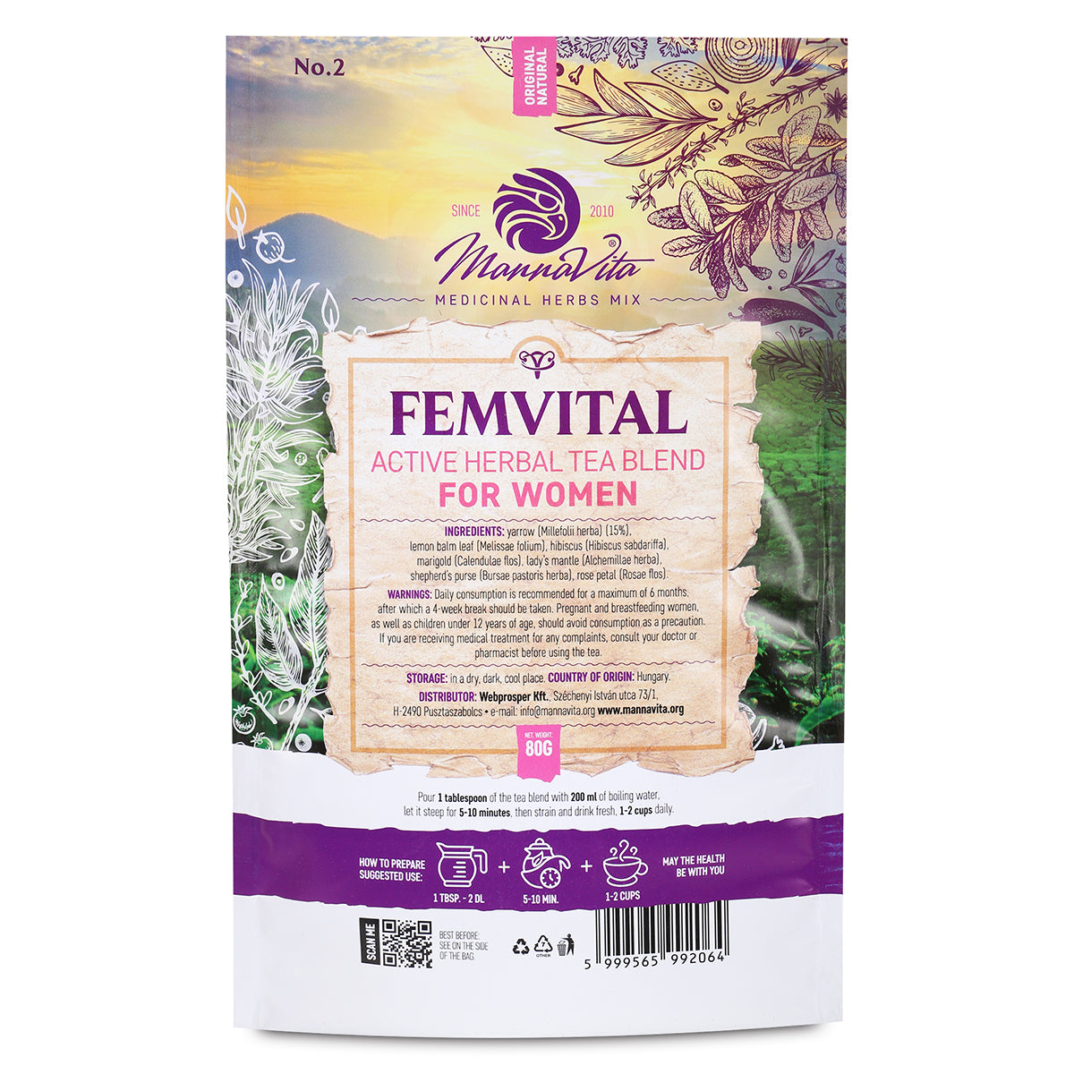 FEMVITAL actieve kruiden-theemelange voor vrouwen • 80g